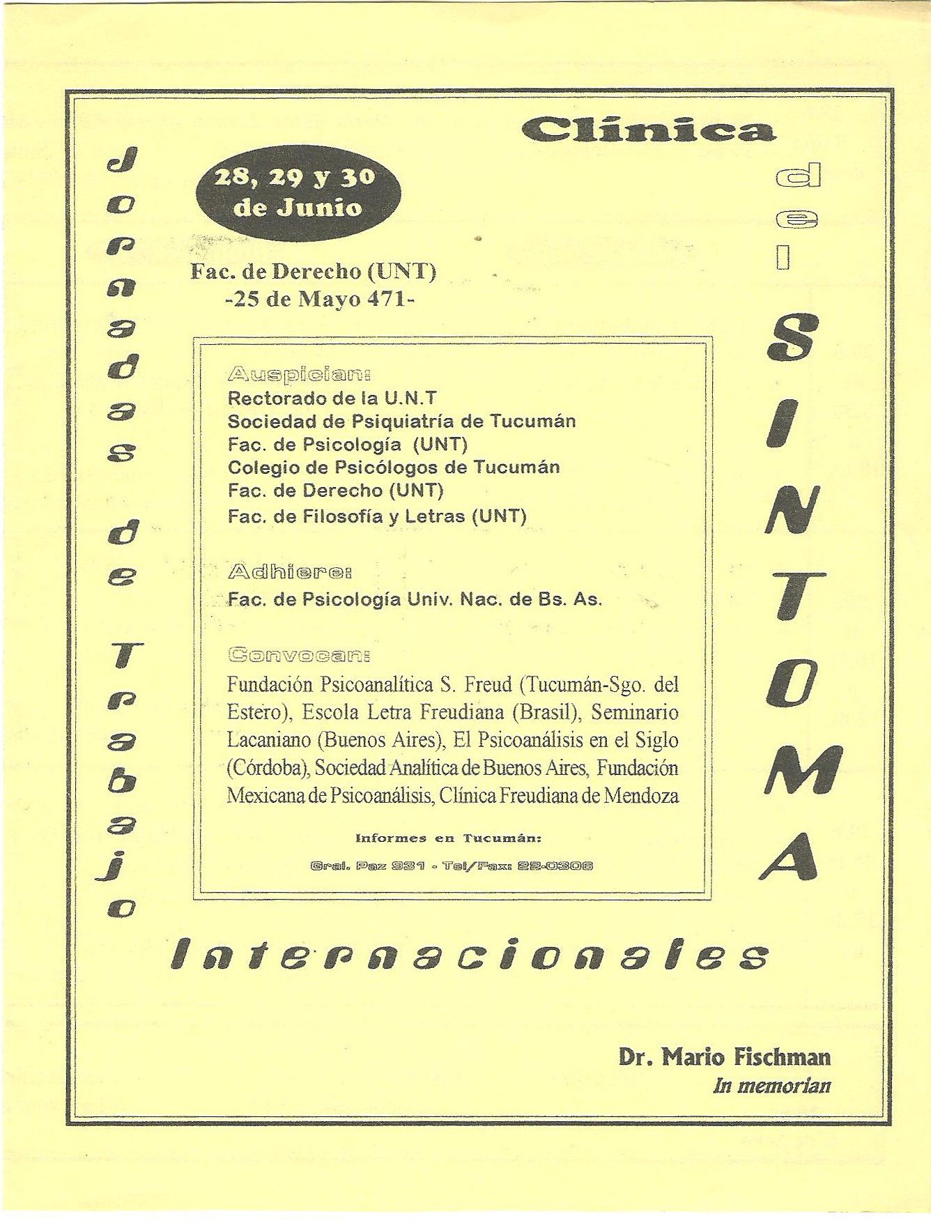 Jornadas Tucumán - 1996